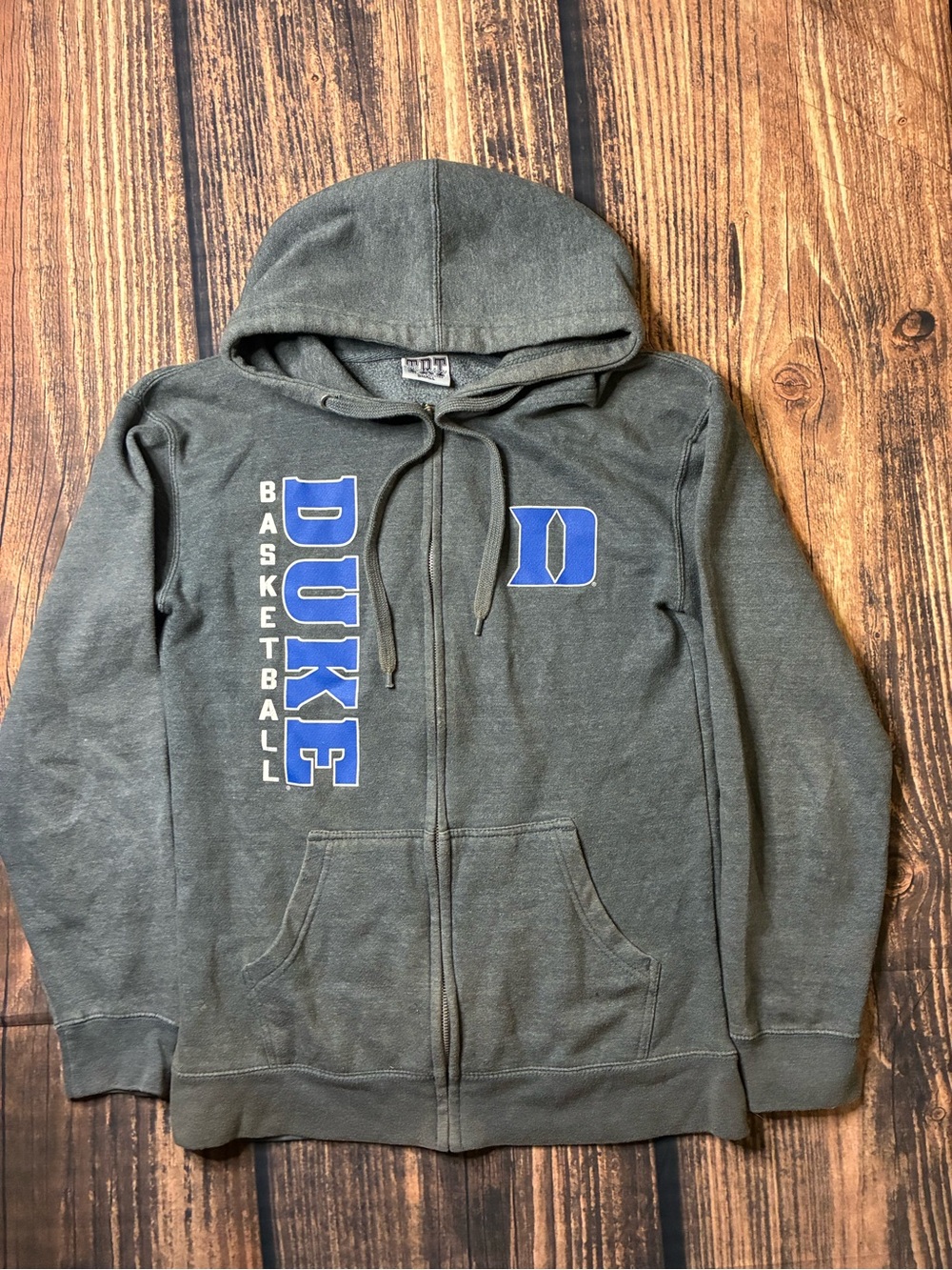 Duke Basketball Gray Full-Zip Hoodie